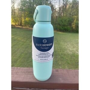SodaStream Fizz&Go - Stainless Steel Carbonating Bottle - BPA Free, NEW Mint